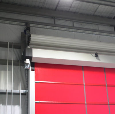 Insulated High Speed PVC Roll Up Rapid Shutter Door 304 Stainless Steel Automatic Manual Operation