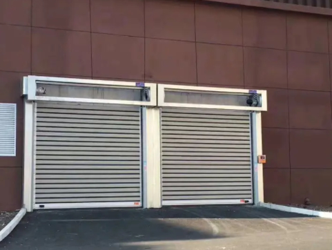 Custom Insulated Roll-Up Industrial High Quality Exterior Closing Speed 0.8m/s Aluminum Transparent High Speed Spiral Door Safety and Efficiency