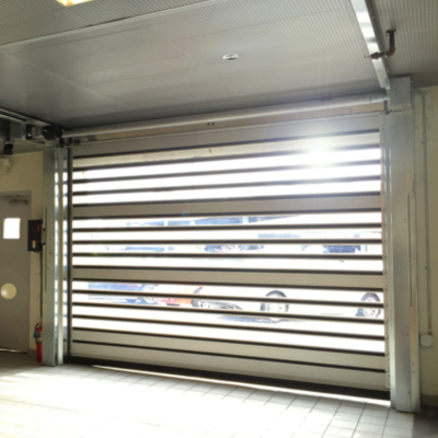 Intelligent Exterior Spiral Fast Door Industrial Spiral Hard Aluminum High Speed Spiral Door Safety and Efficiency for Heavy Duty Industrial Applications