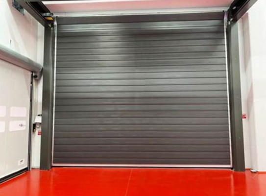 Intelligent Exterior Spiral Fast Door Industrial Spiral Hard Aluminum High Speed Spiral Door Safety and Efficiency for Heavy Duty Industrial Applications