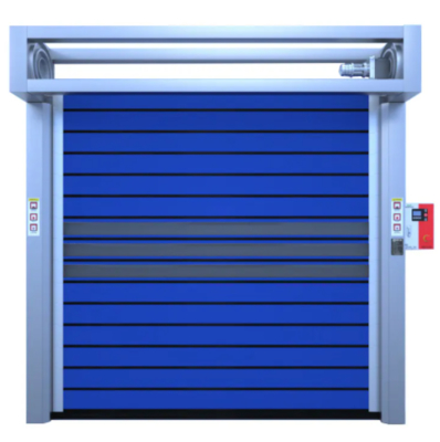 Aluminum Transparent High Speed Spiral Door for Safety and Efficiency Controlled by PLC System Temperature Range -20C- 50C
