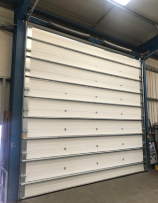 High Security Lock Fire Station Industrial Sectional Doors with Automatic Formed and Emergency Release Fireproof Rolling Shutter Door Exporters