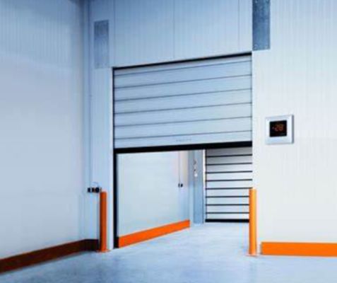 Security Color Customized Rolling Door Aluminum High Speed Spiral Door Safety and Efficiency for Air Permeability ≤2.0m3/ m2.s