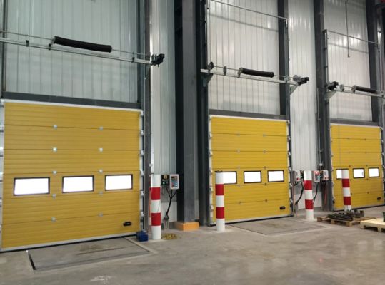 Electric Vertical Rapid Sliding Auto Opening Anti-Theft Customized Steel Sectional Overhead Door 50mm-80mm Thickness Insulated Sectional Garage Door