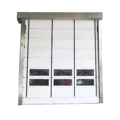 Easy Installation High Speed PVC Roll Up Rapid Shutter Door 304 Stainless Steel Material for Thermal Insulation