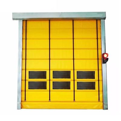 Easy Installation High Speed PVC Roll Up Rapid Shutter Door 304 Stainless Steel Material for Thermal Insulation
