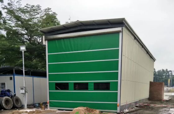 40MM Thickness Sectional Overhead Door 0.2-0.4m S Commercial Sectional Doors Insulated Sectional Overhead Doors Vinyl Weatherstripping