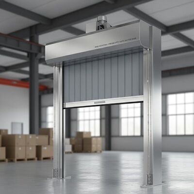 Noise Reduction High Security High Speed PVC Roll Up Rapid Shutter Door 304 Stainless Steel Material Ideal for Industrial Applications