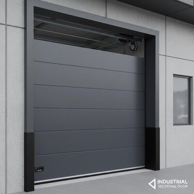 Partition Doors Industrial Sectional Overhead Door Custom Color Insulated Sectional Garage Doors Commercial Overhead Door Vinyl Weatherstripping