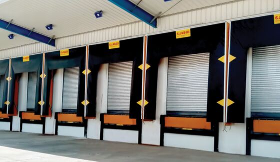 Fixed Adjustable Loading System Dock Shelter with Galvanized Steel Liner and Wear-Resistant Fabric