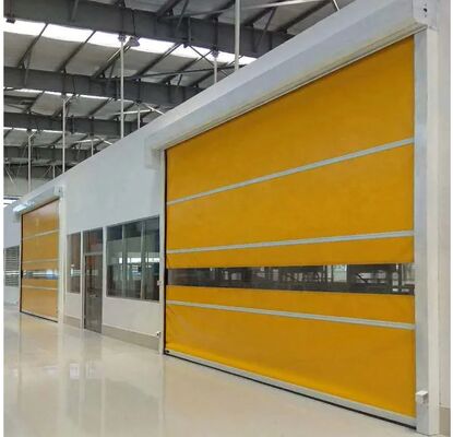 Modern PVC Fast Door Automatic Dust-Free Workshop Induction Steel Structure High Speed PVC Roll Up Rapid Shutter Door 304 Stainless Steel Material