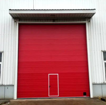 Double skinned Steel Commercial Sectional Overhead Doors Fire Station Industrial Sectional Doors Sectional Steel Doors Automatic Formed