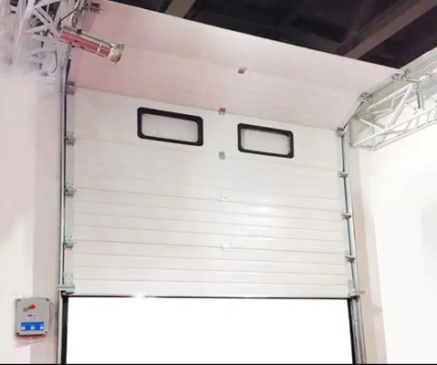 Noise reducing commercial sectional overhead doors Fire Station Industrial Sectional Doors Sectional Steel Doors Automatic Formed