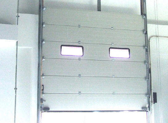1.66 R Value Steel Overhead Sectional Door Motor color coated steel With 380V Motor