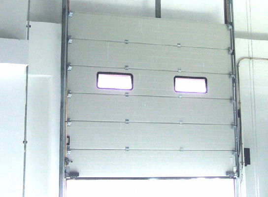 1.66 R Value Steel Overhead Sectional Door Motor color coated steel With 380V Motor