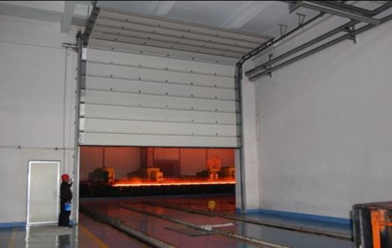 Color Coated Steel Overhead Sectional Door  1.0 W/M2K Heat Insulation