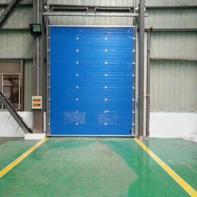 Manual Operate Overhead Sectional Door Thickness 40mm 50mm With Chain Hoist