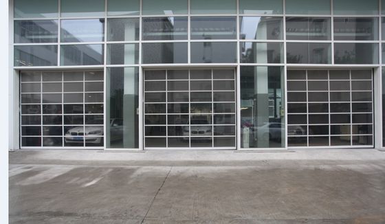 Rapid Response Transparent Garage Door , Modern Aluminum Garage Doors