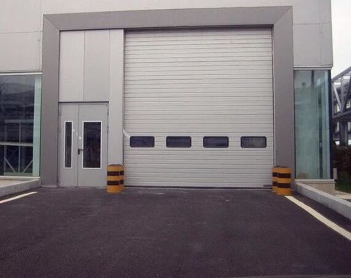 Motor Operate Overhead Sectional Door Surface Finished For Warehouse