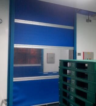 Industrial Pvc Rapid Rolling Shutter Doors Stainless Steel Automation Fast Speed