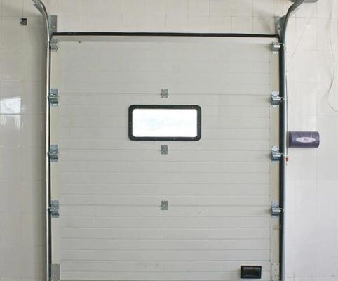 Panel 40mm / 50mm Sectional Overhead Door Sectional Garage Doors Anti Breaking Wholesale Exterior Industrial Galvanized