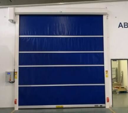 Remote Control High Speed Roll Up PVC Doors , Clean Room Roll Up Doors