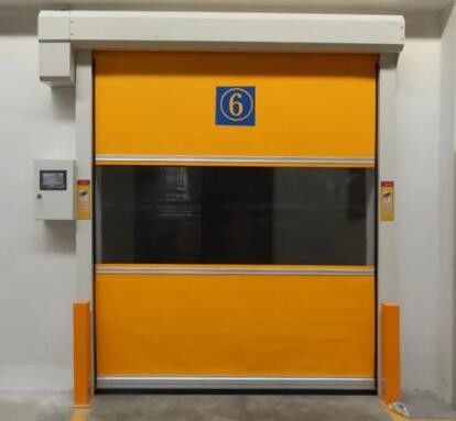 Remote Control High Speed Roll Up PVC Doors 1.5m/s Industrial Rapid Door