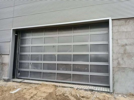 40mm UV Proof Vertical Lift Modern sectional overhead full view Aluminum Sectional Door