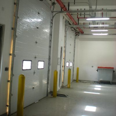 Color Coated Industrial Sectional Overhead Door Steel Dock Doors Aluminum Alloy