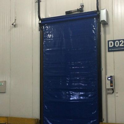 220V/380V 50Hz High Speed Roll Up Freezer Doors Break Prevention High Frequency Operation