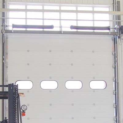 Wind Load Max 55m/S Industrial Sectional Doors Surface Embossing Anti Breaking