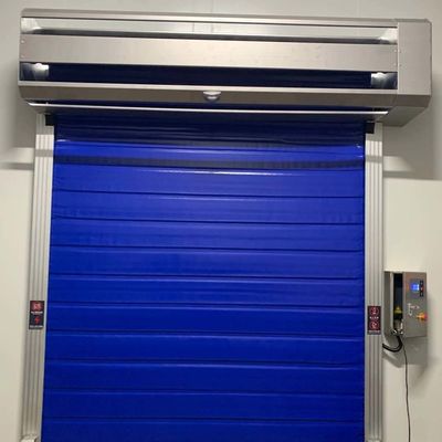 Waterproof High Speed Freezer Roll Up Door Good Insulated Effect With Great Surface