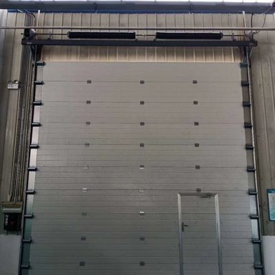 0.35mm Coated Steel Industrial Sectional Door Sandwich Waterproofing Automatic 40mm Panel