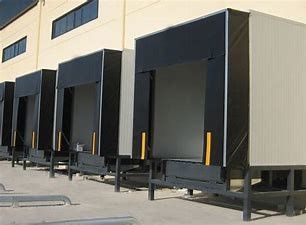Mechanical Loading Dock Shelters Retractable Galvanized Steel Frame