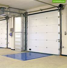 Security Insulated Sectional Steel Door Double Layer Overhead