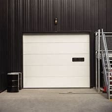 Fire Station 3000x3000 Industrial Sectional Door Coated Steel Sandwich 40mm Panel
