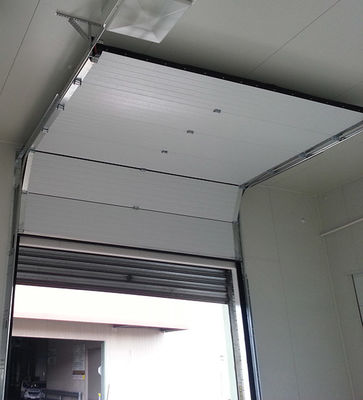Aluminum Alloy Insulated Sectional Doors Overhead Panel 9.0mm Double Glazing