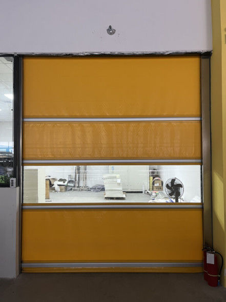 Industrial Fast Automatic Shutter Rapid Roller Doors Windproof Aluminum Roll Up Pvc