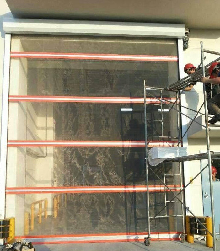 Warehouse PVC Rapid Roller Doors Automatic Plastic Fast Gate Shutter Windproof