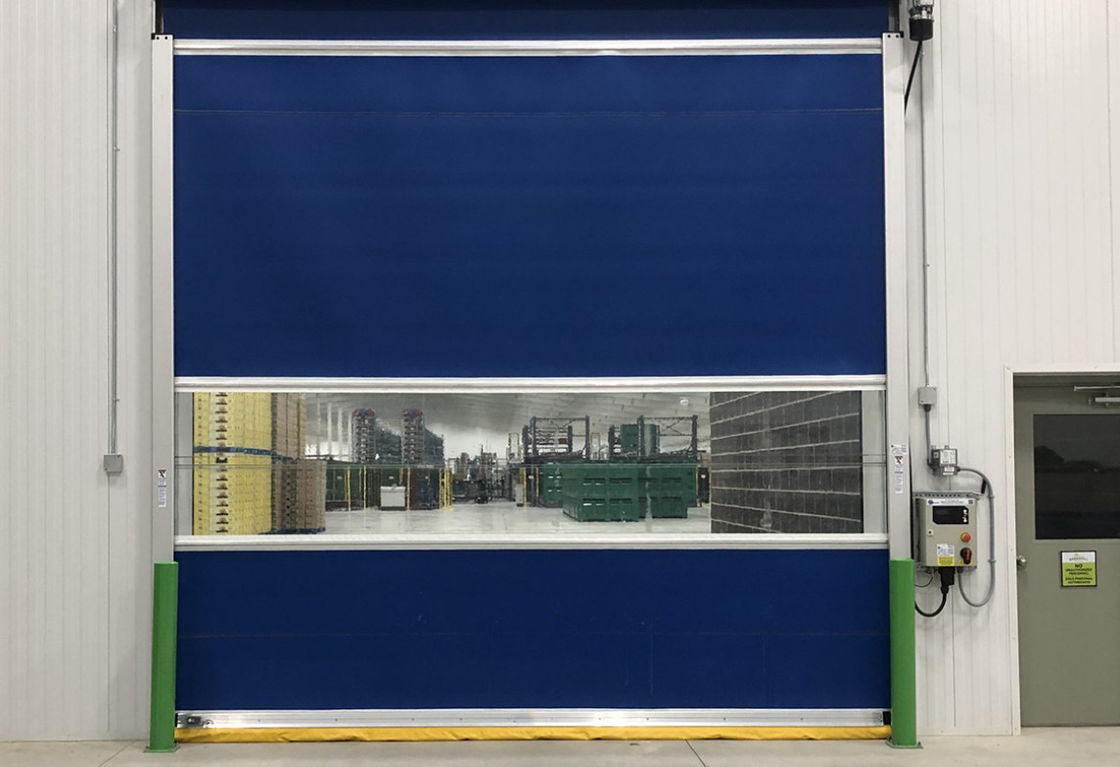 High Security Metal Roller Shutter Door Industrial Rapid For Cold Rooms Thermal Insulation
