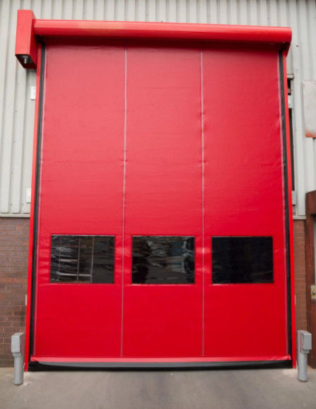 Customized As Order High Speed PVC Roll Up Rapid Shutter Door 304 Stainless Steel Material Transparent PVC Curtain