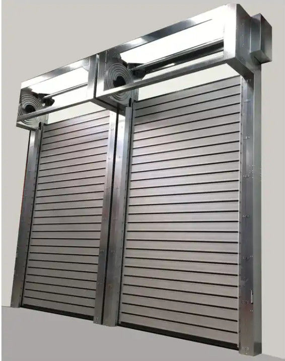 Efficient Aluminum High Speed Spiral Door With PLC Control 0.8m/s Opening Speed -20℃~50℃ Temp.