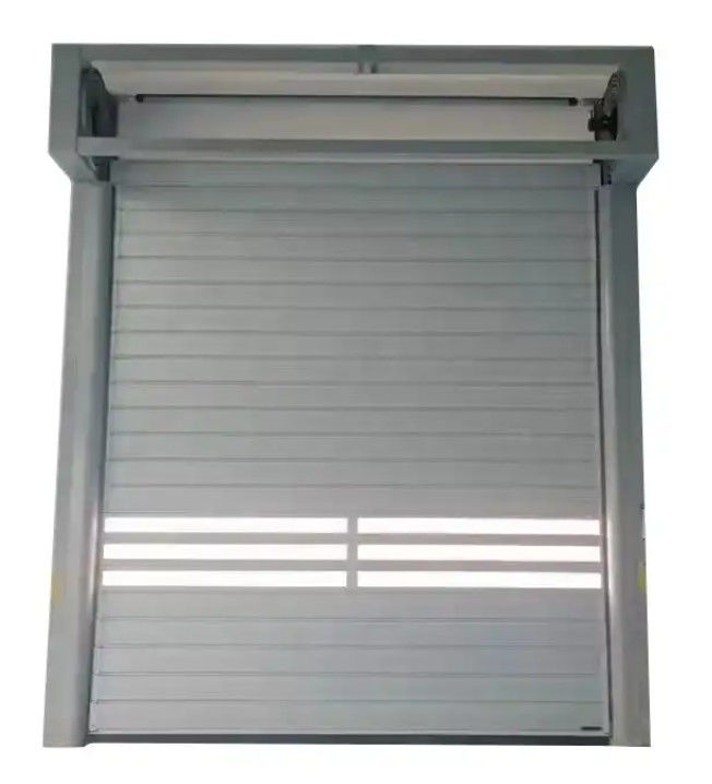 Aluminum Alloy High Speed Spiral Door With Photoelectric Sensor 220V/50HZ Power Supply For Workshop With Finished Surface