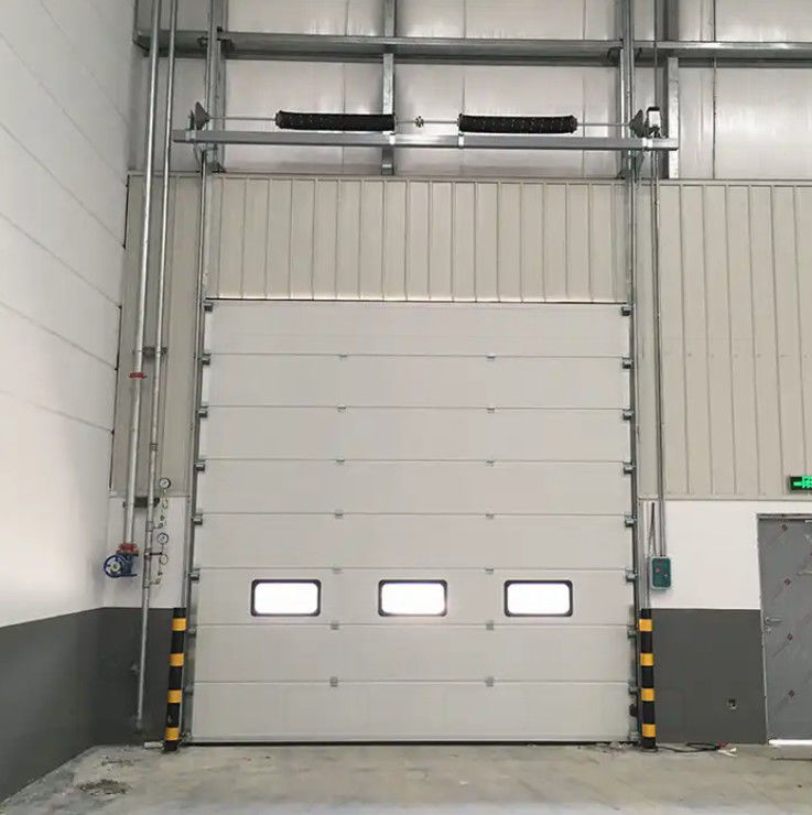 Optional Ventilation Steel Insulated Sectional Doors For Customized Needs Galvanized Steel Insulated Garage Door
