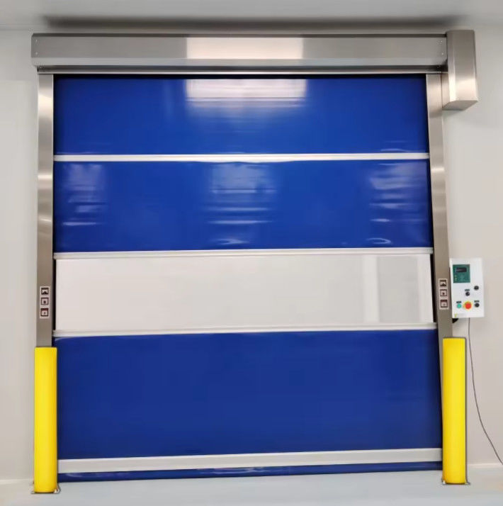 Security Steel Roller Doors With Thermal Insulation Low Maintenance Noise Reduction Fast Roller Shutter High Speed Door