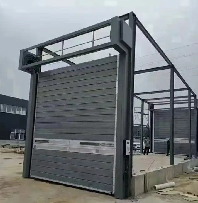 Customized High Speed Spiral Door Power Supply 220V/50HZ Air Permeability ≤2.0m3/ M2.s Manufacturing Plant Shutter Door