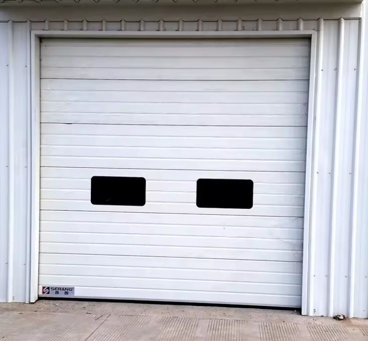 Insulated Steel Sectional Doors With Polyurethane Foam Insulation Vertical Lifting Sliding Metal Steel Sectional Door