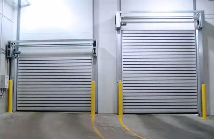 High Speed Motorized Spiral Door With Photoelectric Sensor 0.8m/s Speed And 220V/50HZ Power Supply  Industrial Automatic