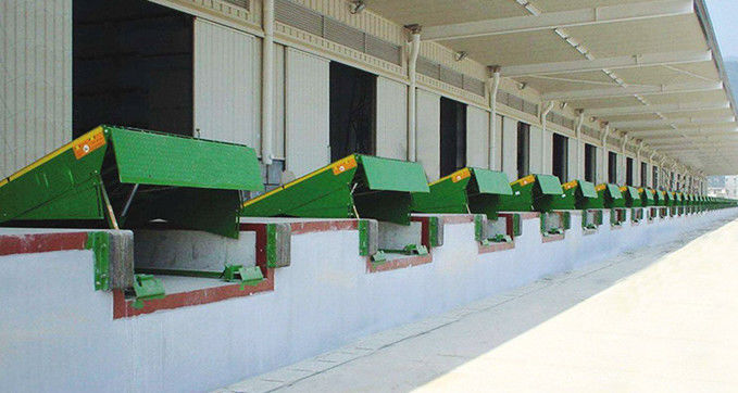 15 000 Lbs Electric Loading Dock Leveler With Safety Chains / On Site Installation Wholesale Cheap Dock Leveller 6ton