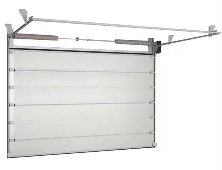 Security White Steel Overhead Sectional Door Insulated Manual/Automatic Operation Wholesale Modern Electric